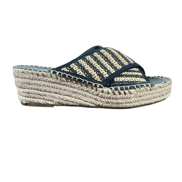 FRANCO SARTO Pacifica espadrille platform wedge sandals slides woman’s size 8 - Picture 1 of 9
